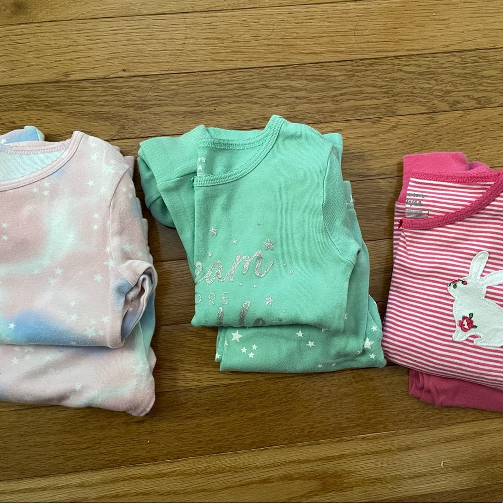 Carters Girls 4T Pajama Bundle